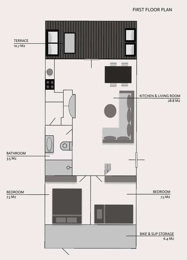 Дома для отпуска HARMONY Design and Vacation House Бигауньциемс-16